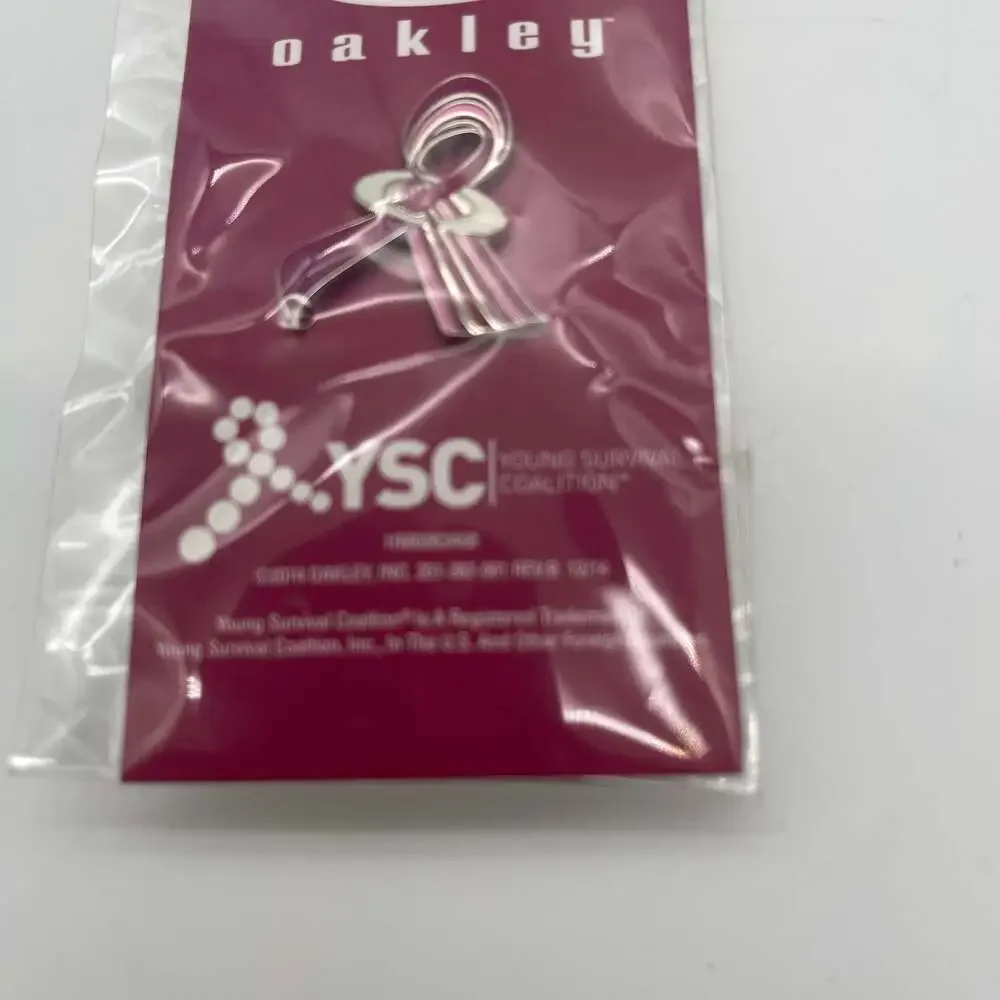 Oakley Young Survival Coalition YSC Breast Cancer Awareness Pink Ribbon Pin‎